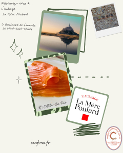Notre saumon est disponible à l'Auberge de La Mère Poulard